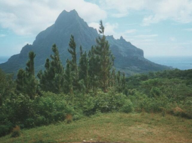 Moorea - Cooks Bay on Right 2 Oponahu Bay on Left